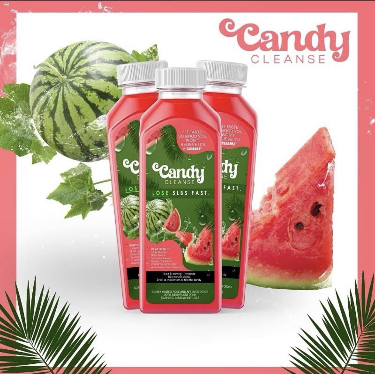 Candy Cleanse Tea One Week Supply 1 Pack 1 Week With  Recipe /Instructions!!!