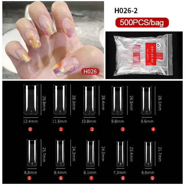 French Fake Nails Extension